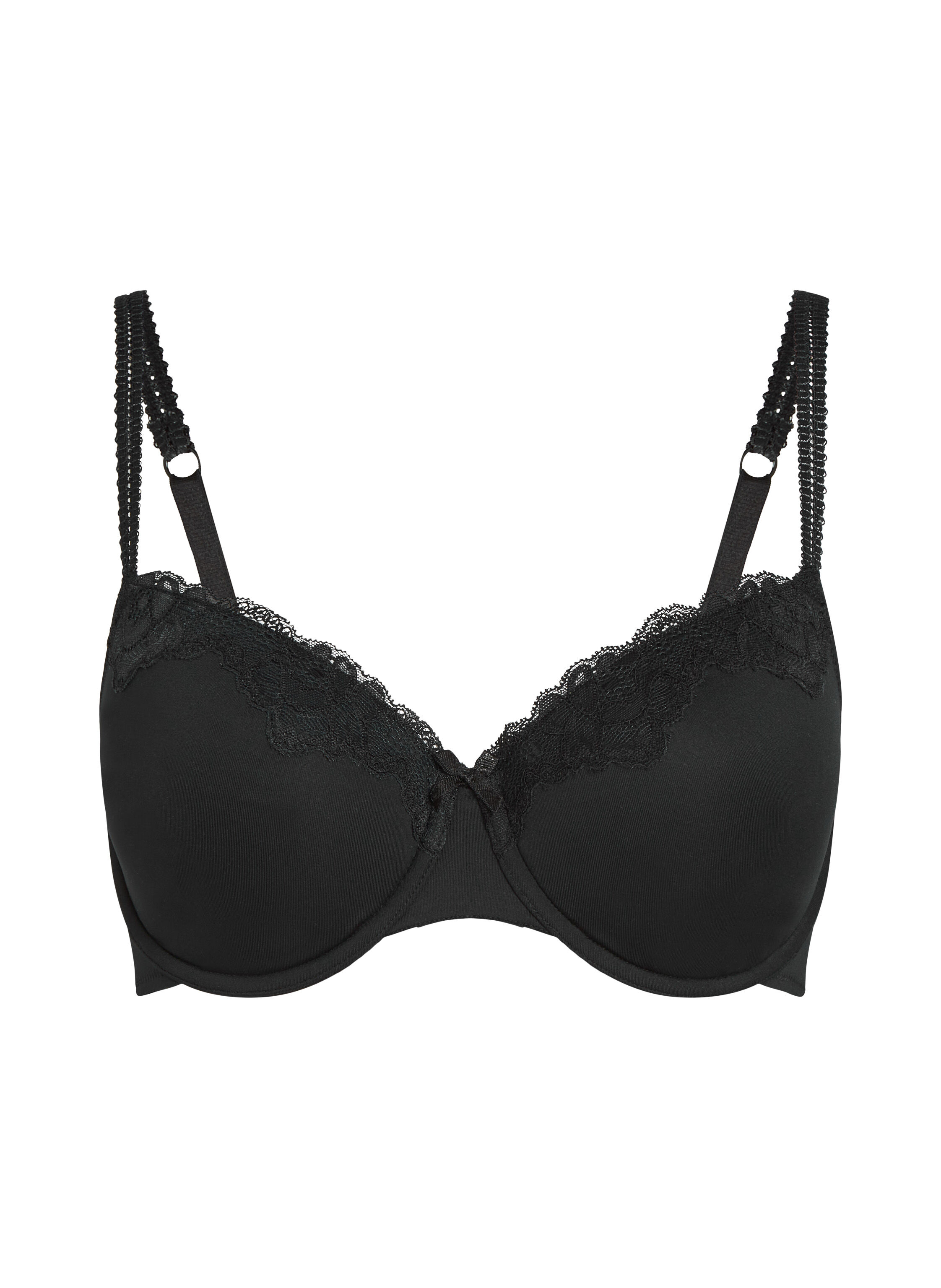 Secret Lace Padded Underwired Bra, Black