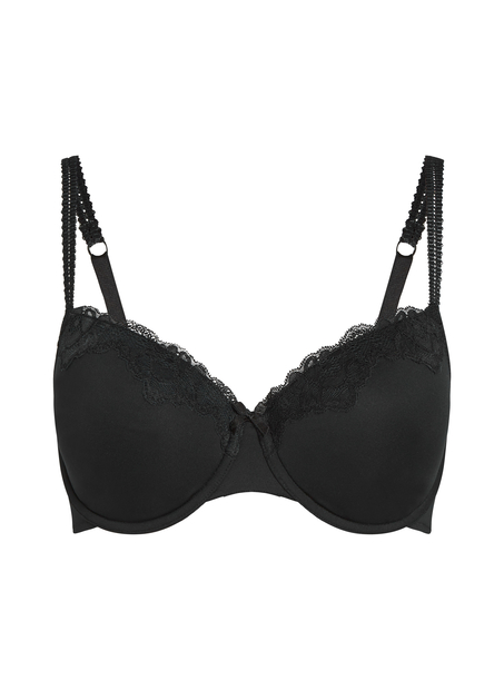 Secret Lace Padded Underwired Bra, Black