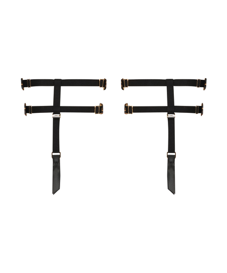 Private Suspender Cuffs, Black