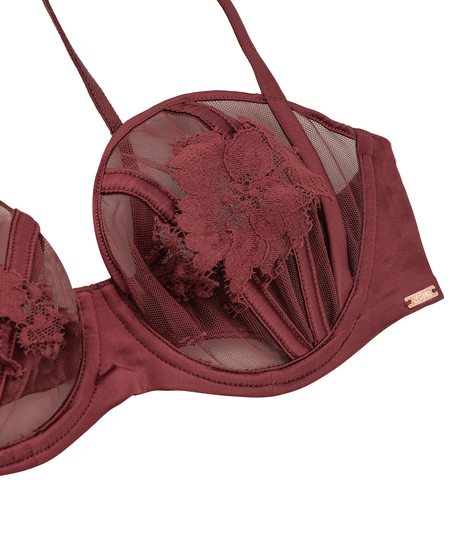 Ember Non-Padded Underwired Bra, Red