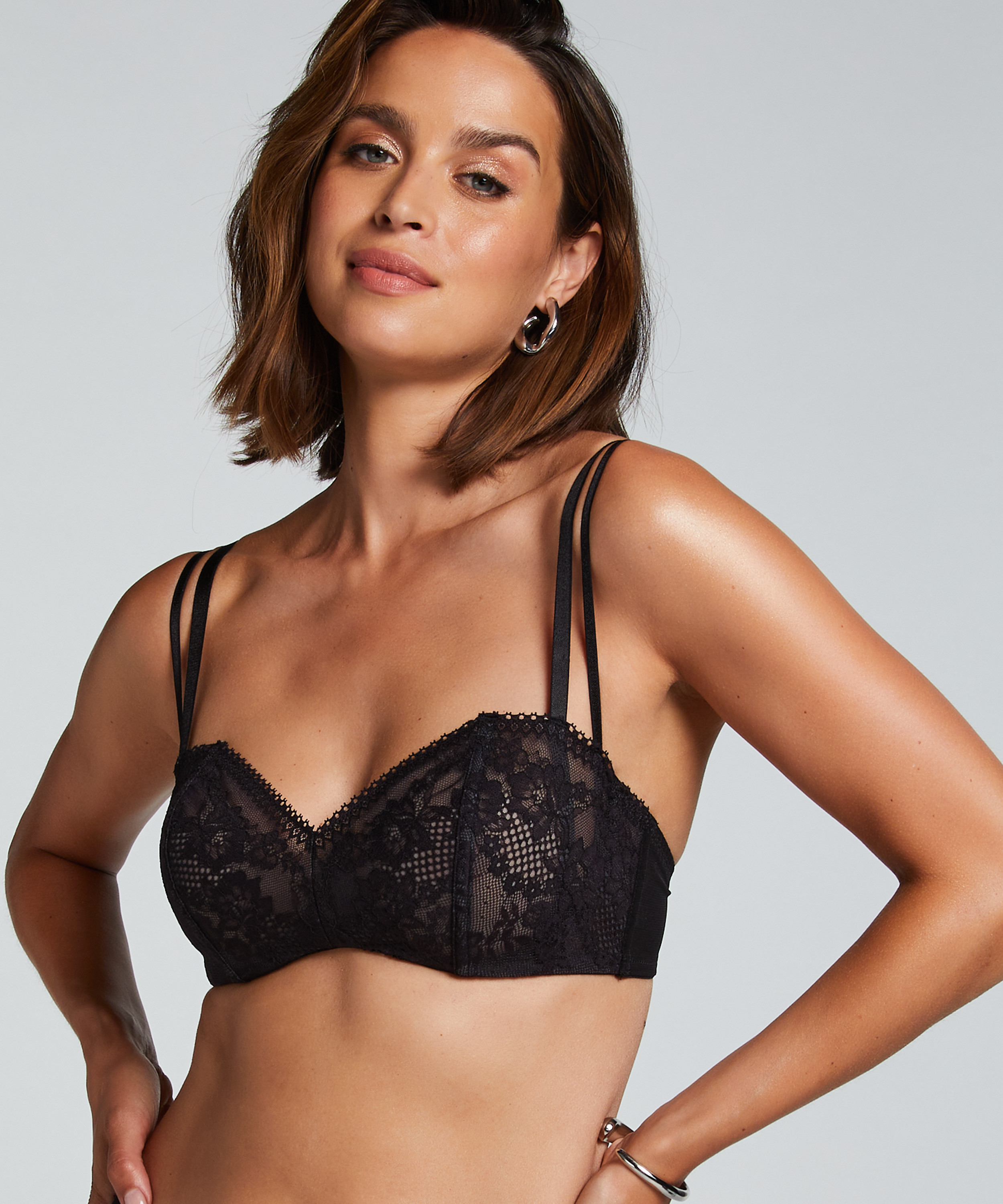 Vera Non-Padded Underwired Bra, Black, main