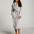 Fleece Bathrobe, Grey