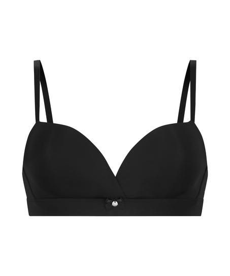 Padded Non-Wired Bra, Black
