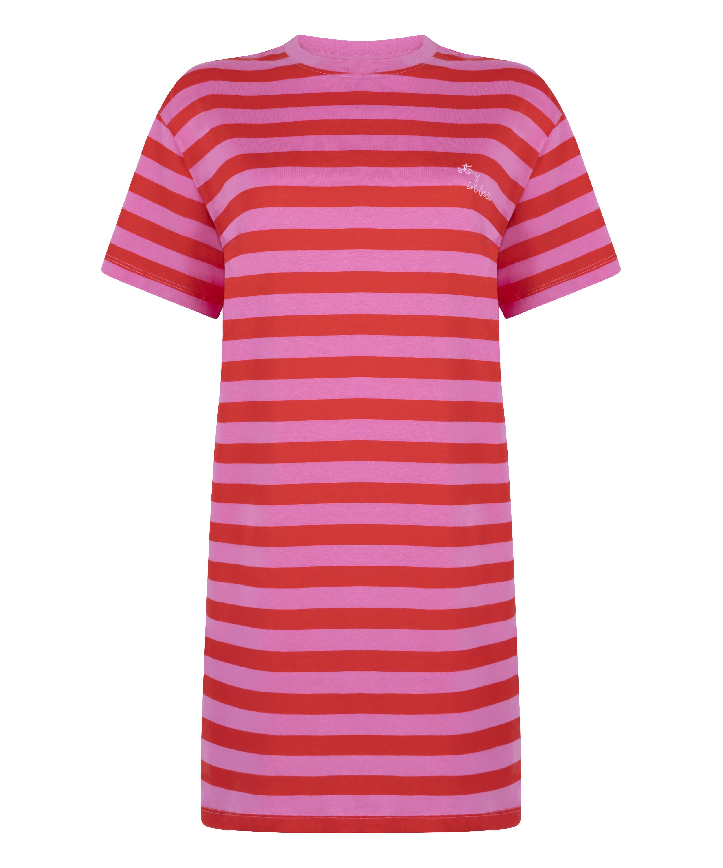 Round Neck Nightshirt, Pink, main