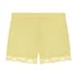 Satin pyjama shorts, Yellow