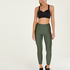 HKMX High waisted sports leggings Shine On, Green