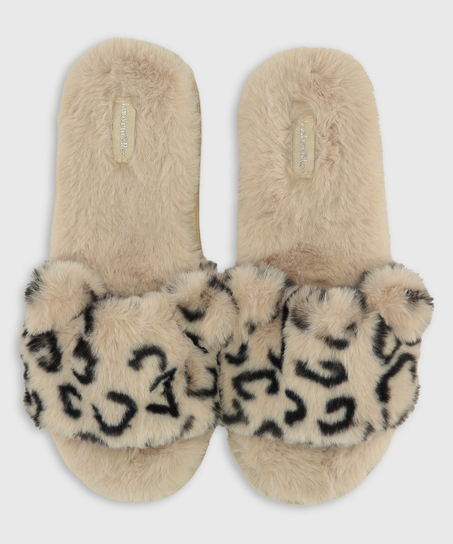 Animal Slippers, Grey