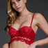 Miaou Non-Padded Underwired Bra, Red
