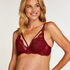 Lucy padded underwired bra, Red