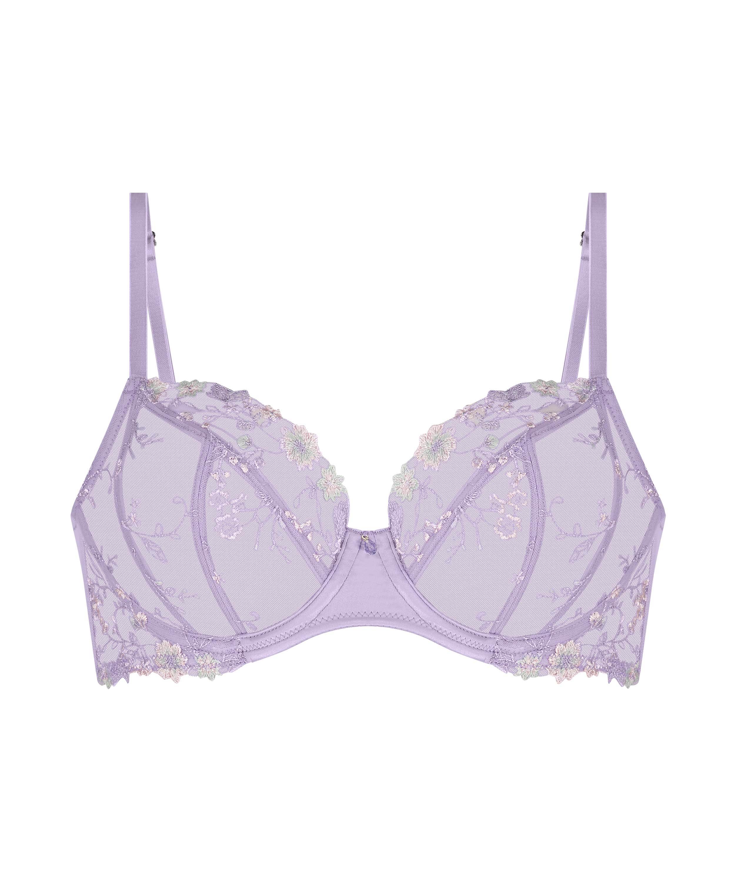 Lillia Non-Padded Underwired Bra, Purple, main
