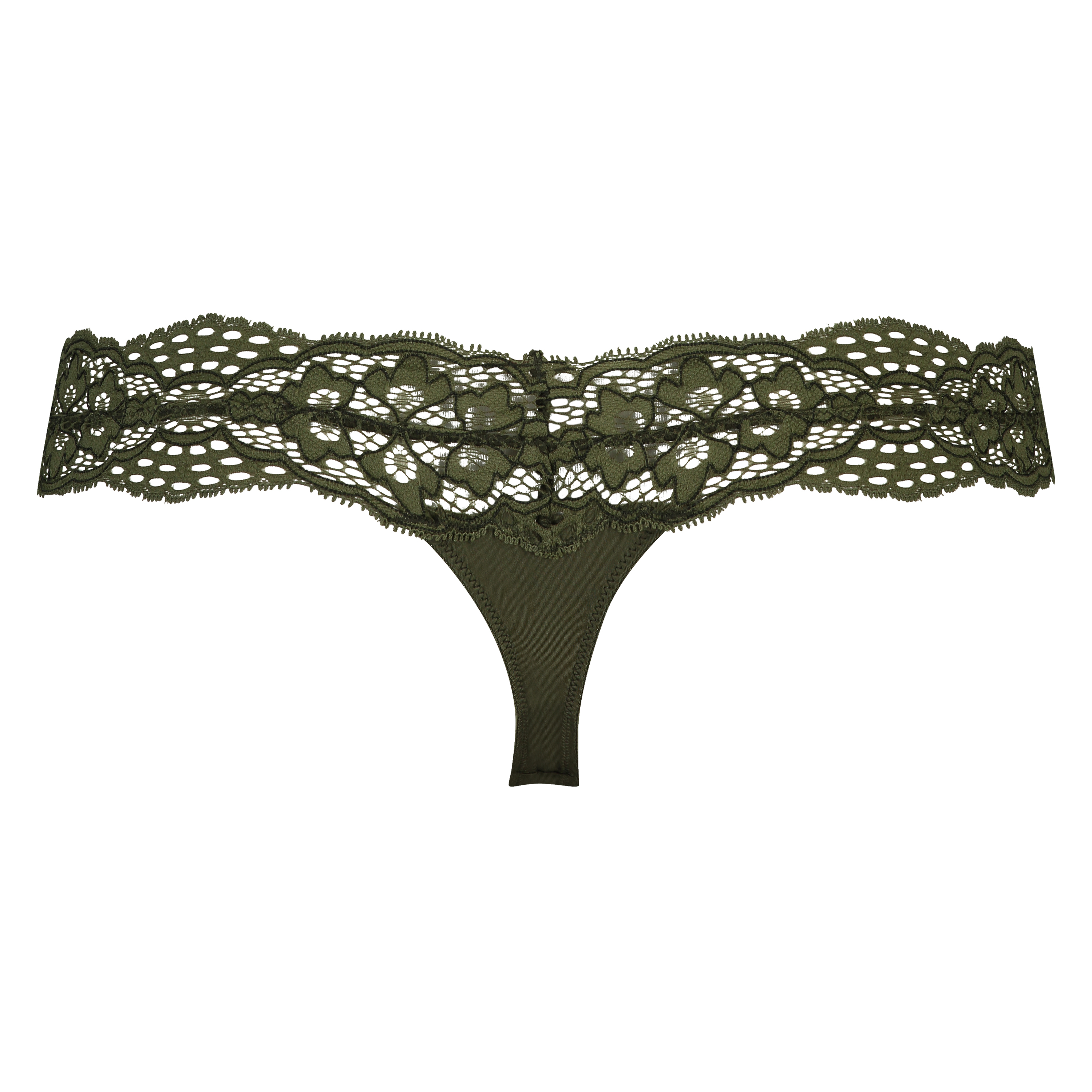 Mayra Extra Low V-Thong, Green, main