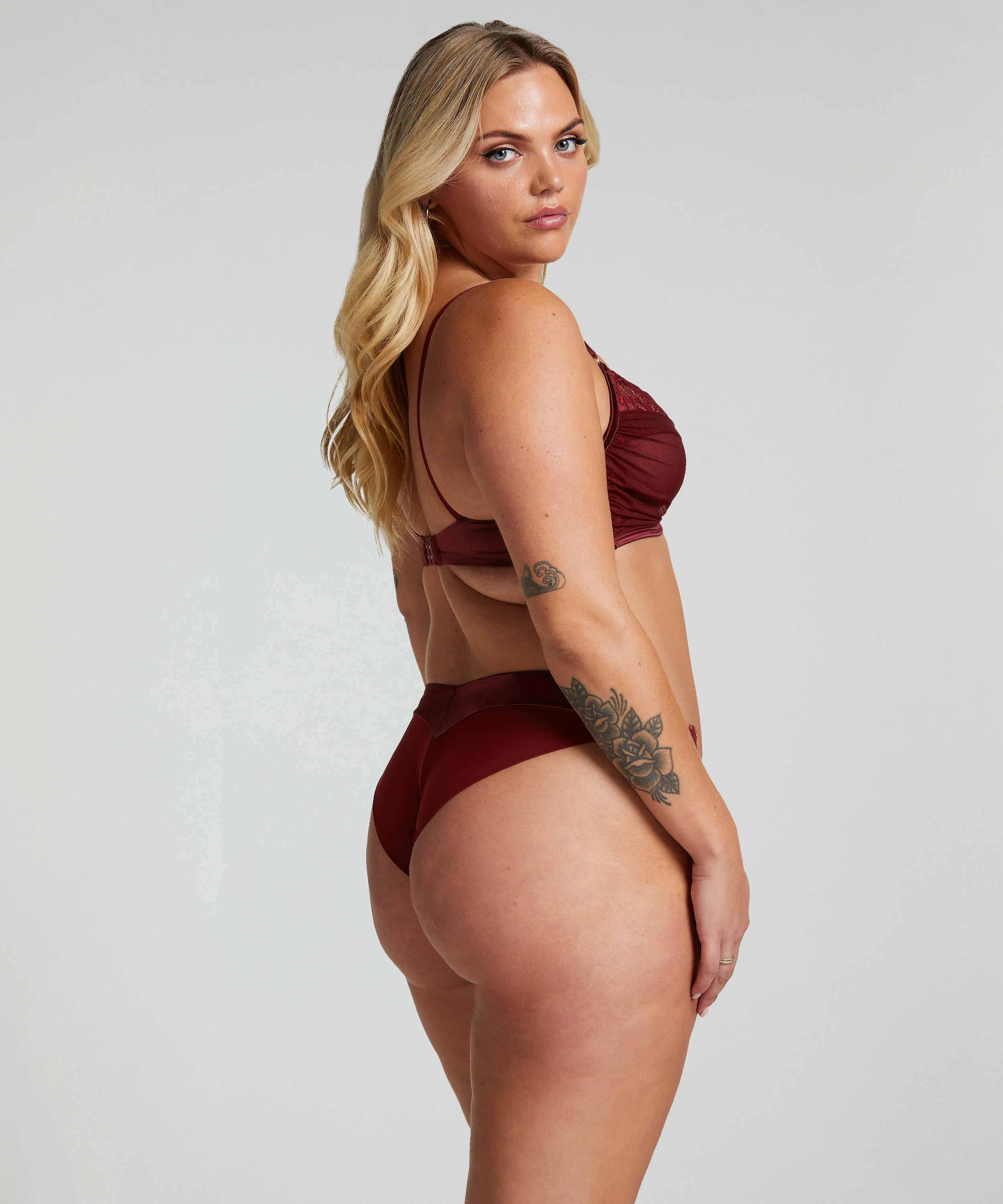 Zoe Non-Padded Underwired Bra, Red, main