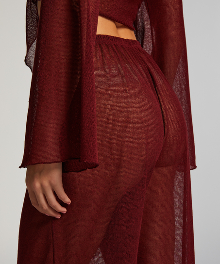 Open Knit Beach Pant, Red