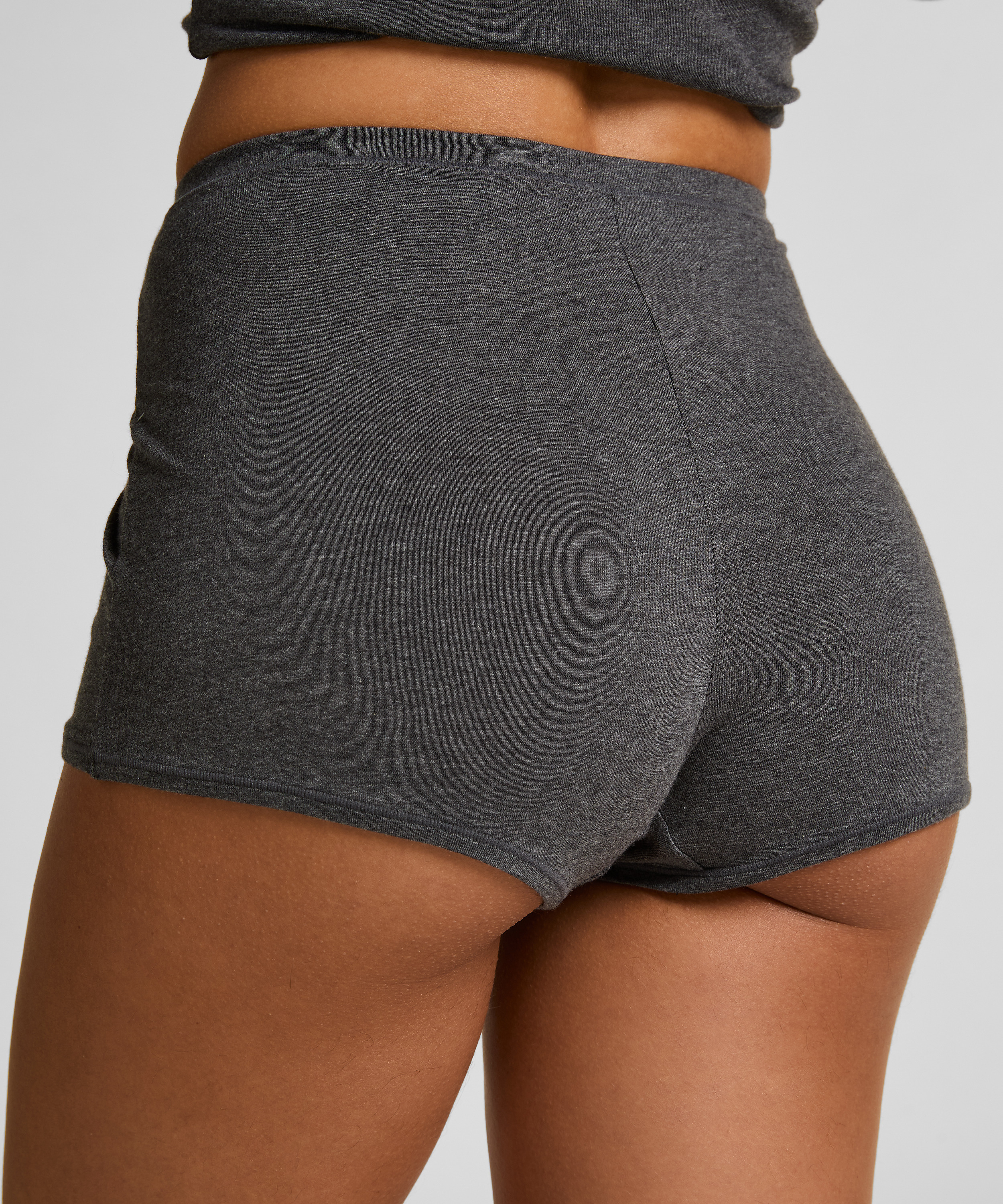 Boyshort Soft Cotton, Grey, main