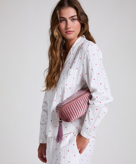 Velvet Make-Up Bag, Pink