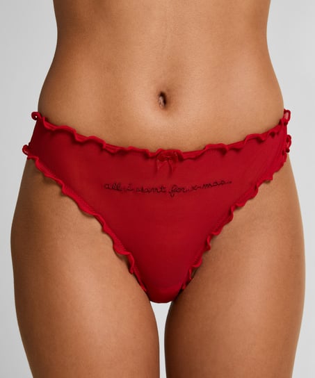 Christmas Thong, Red