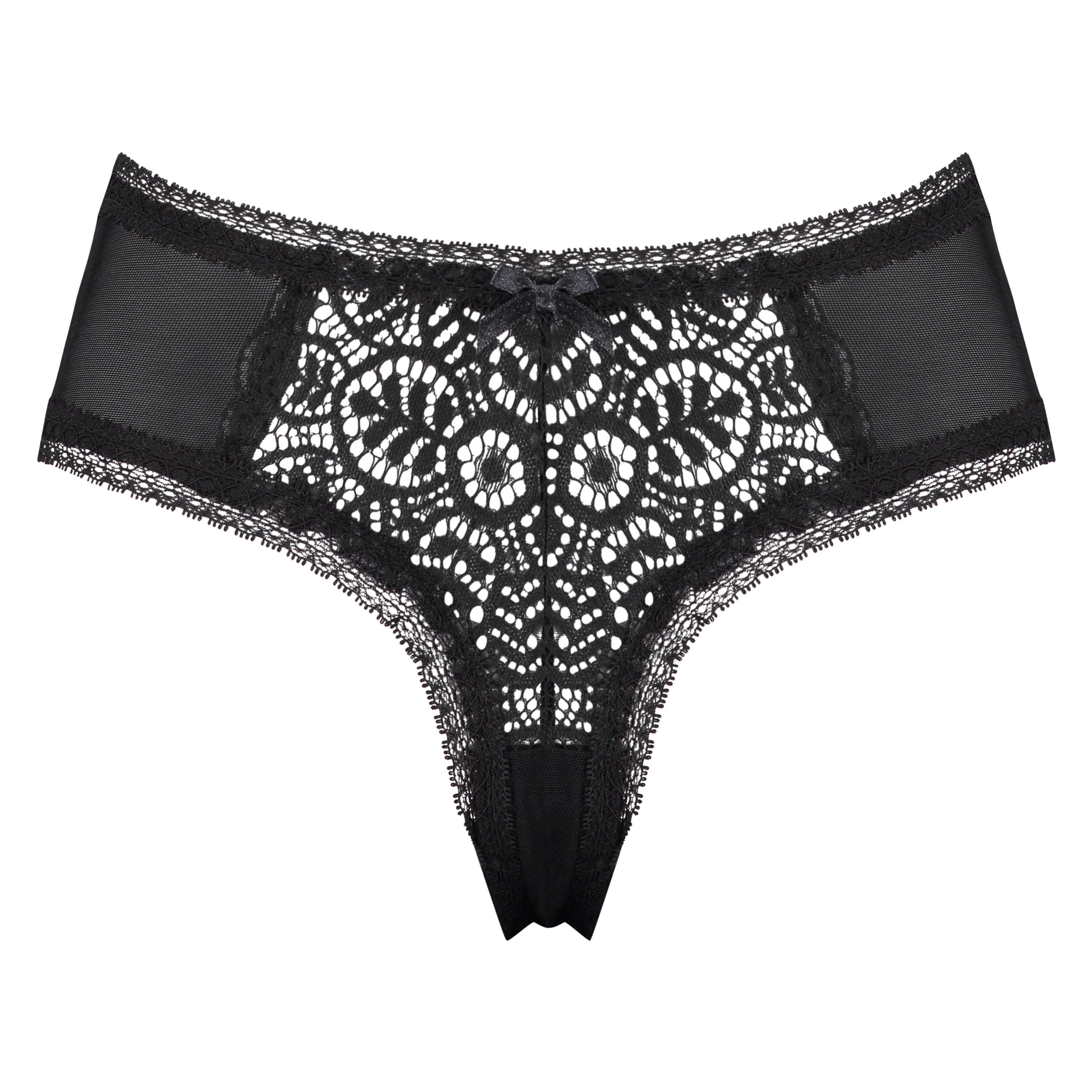 Zabrina V-shape Brazilian knickers, Black, main
