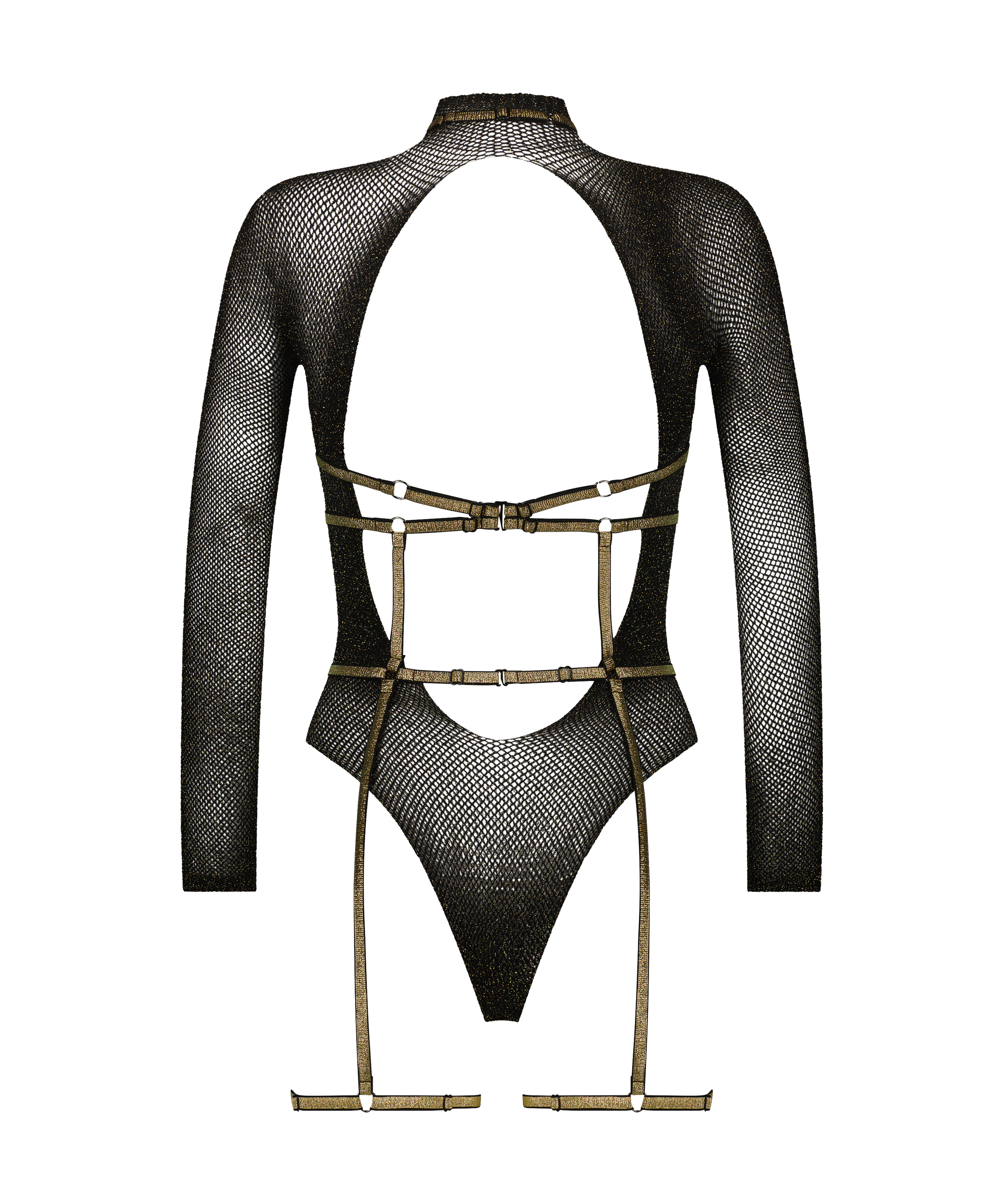 Private Body Harness Set, Black, main