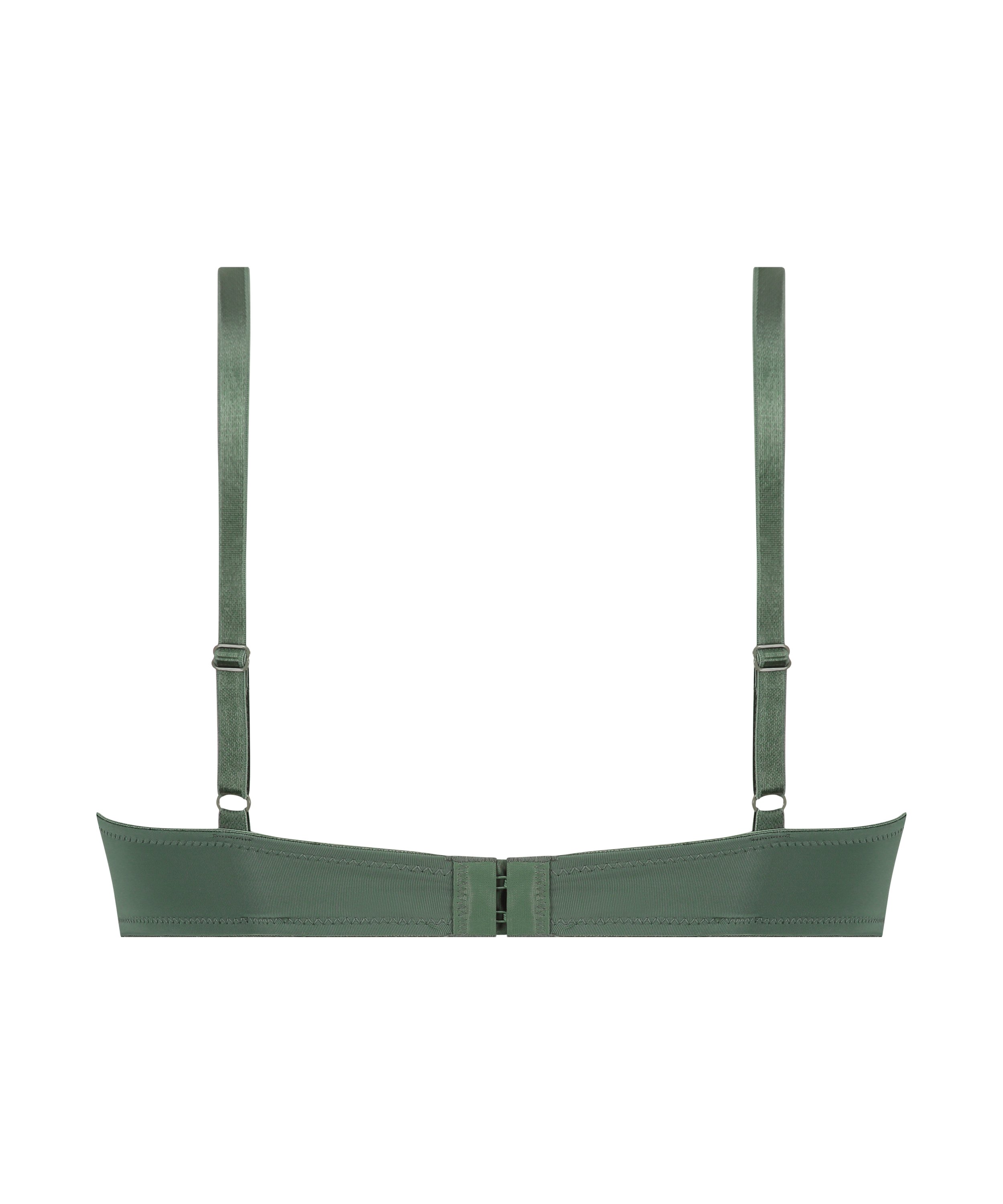 Plunge Padded Underwired Bra, Green, main