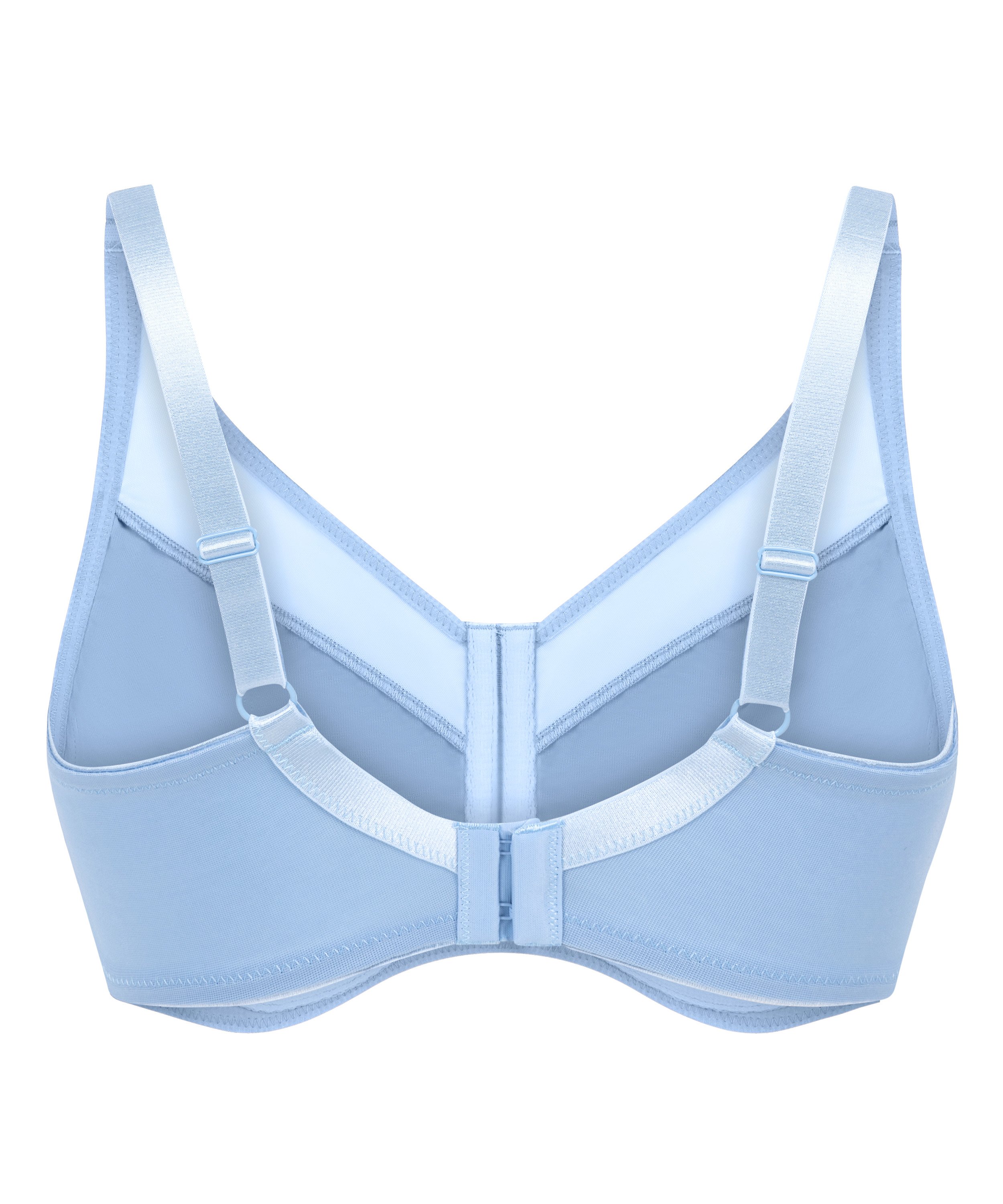 Nina Non-Padded Underwired Minimizer Bra, Blue, main