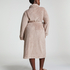Fleece Bathrobe, Beige