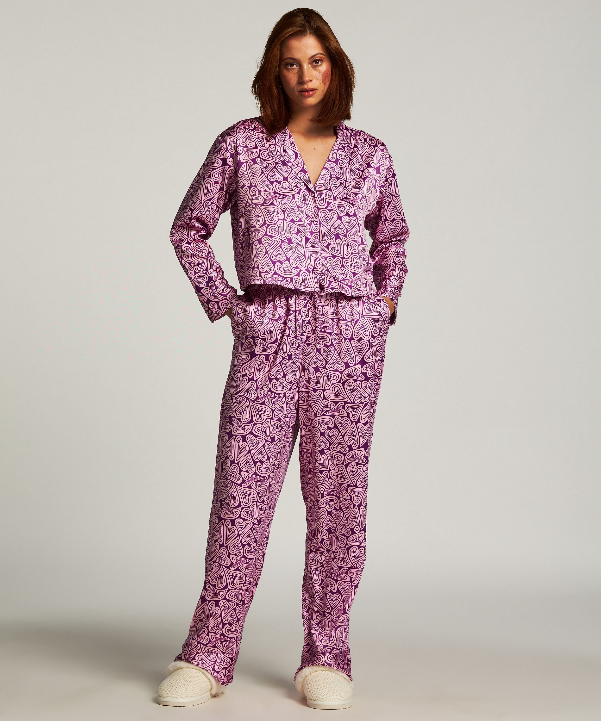 Satin Trousers, Purple