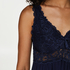 Modal Lace Slip Dress, Blue
