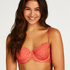 Emily Padded Underwired Bra, Orange