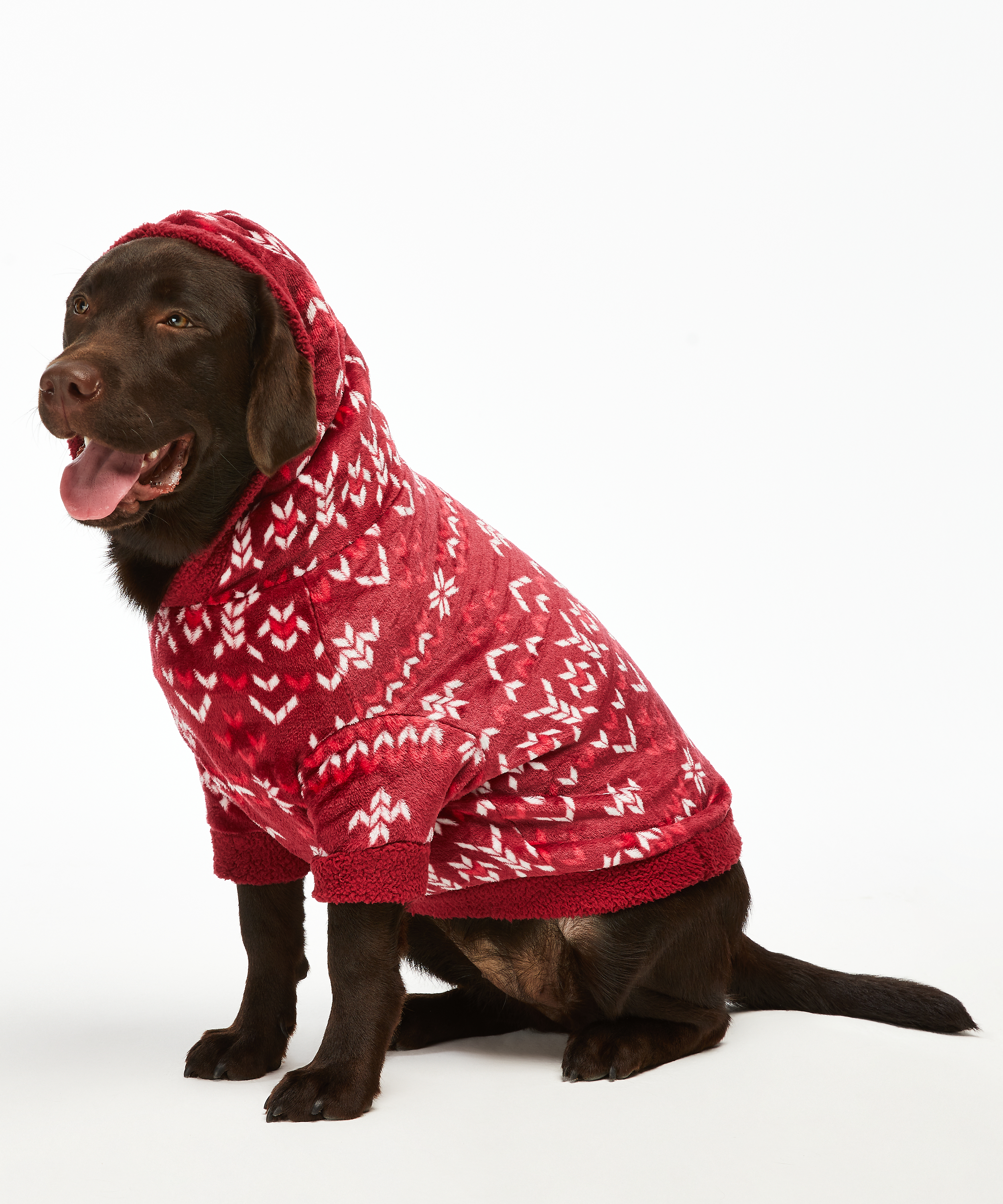 Dog's Fleece Onesie, Red, main