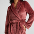 Fleece Bathrobe, Purple