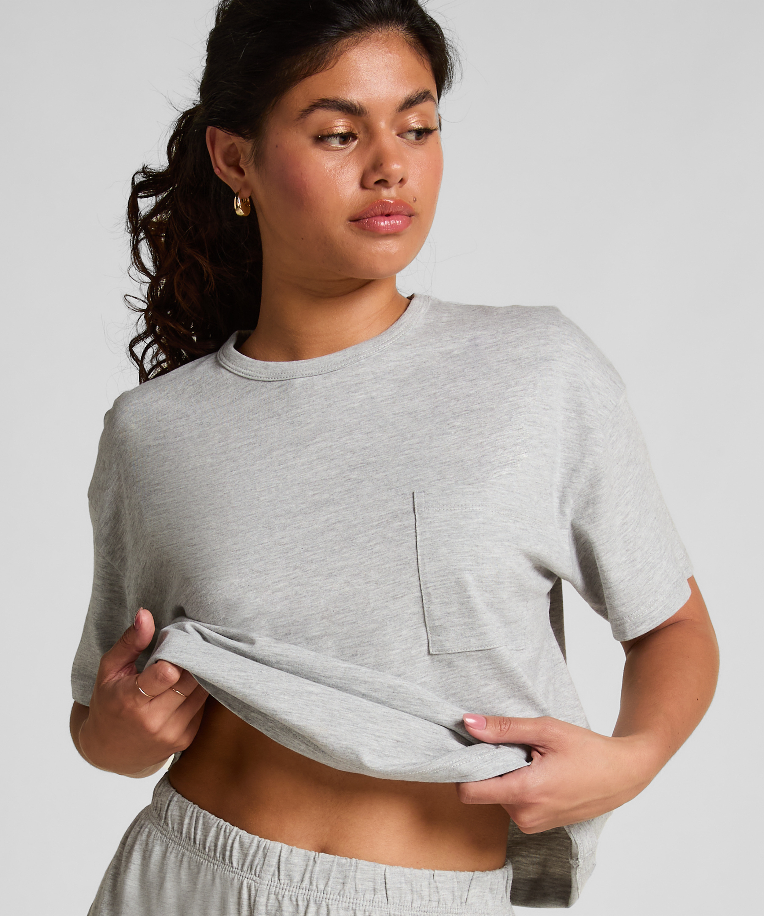 Pyjama Set, Grey, main