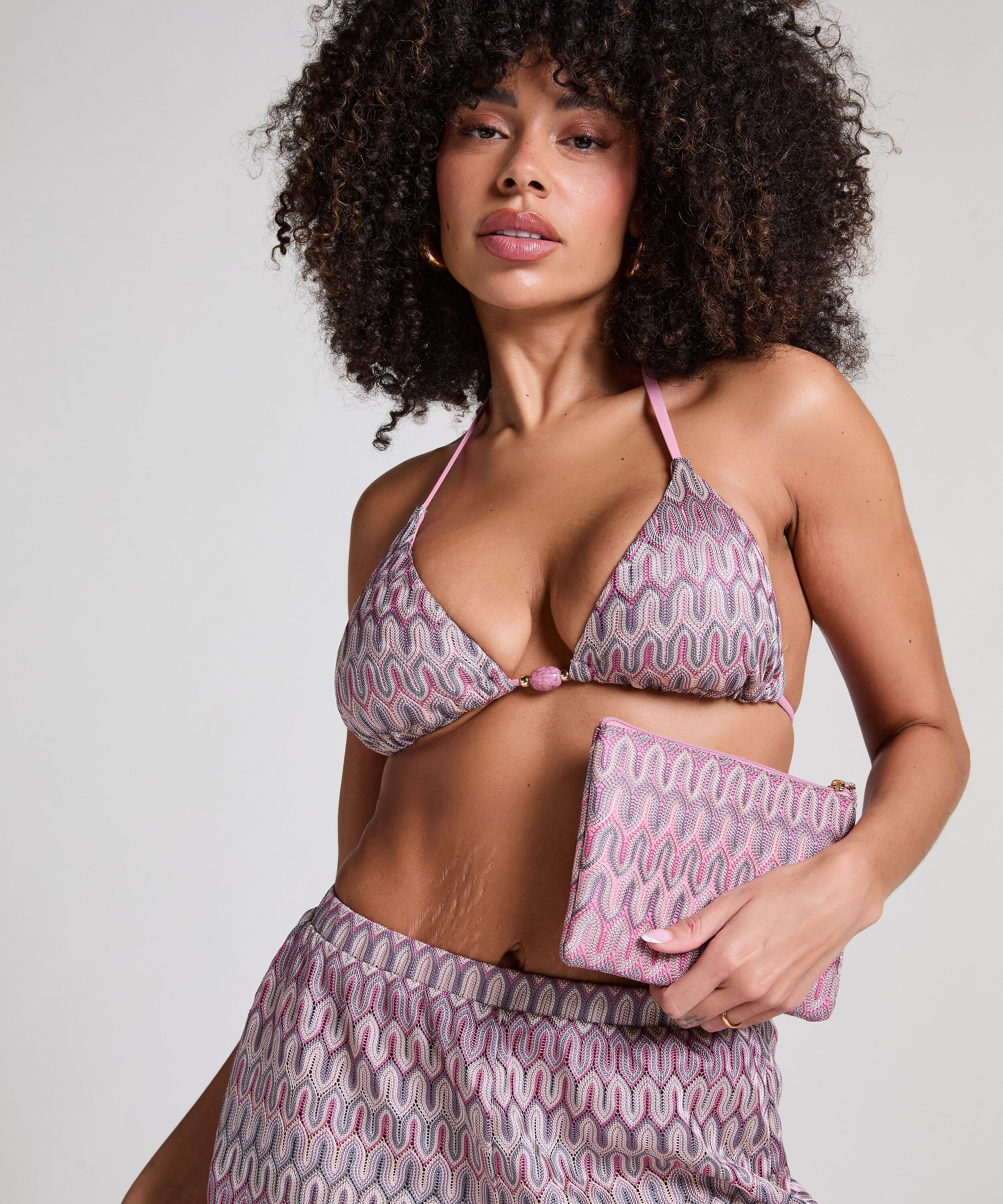 Cali Bikini Clutch, Pink