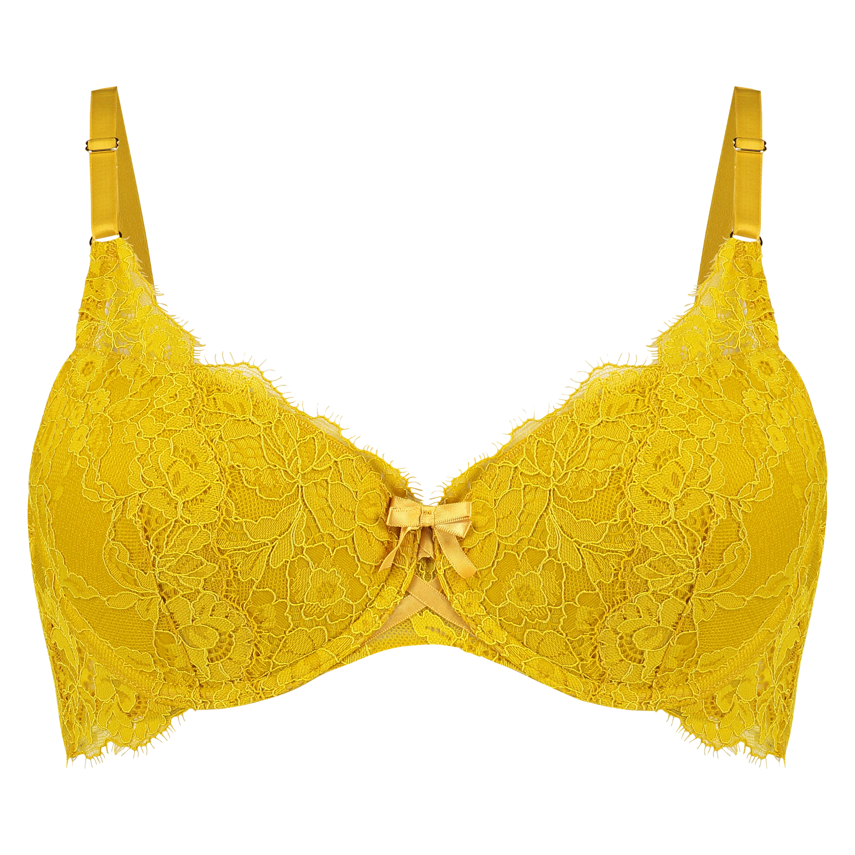Imogen Padded Underwired Bra, Yellow, main