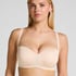 Smooth Padded Underwired Strapless Push-Up Bra, Beige