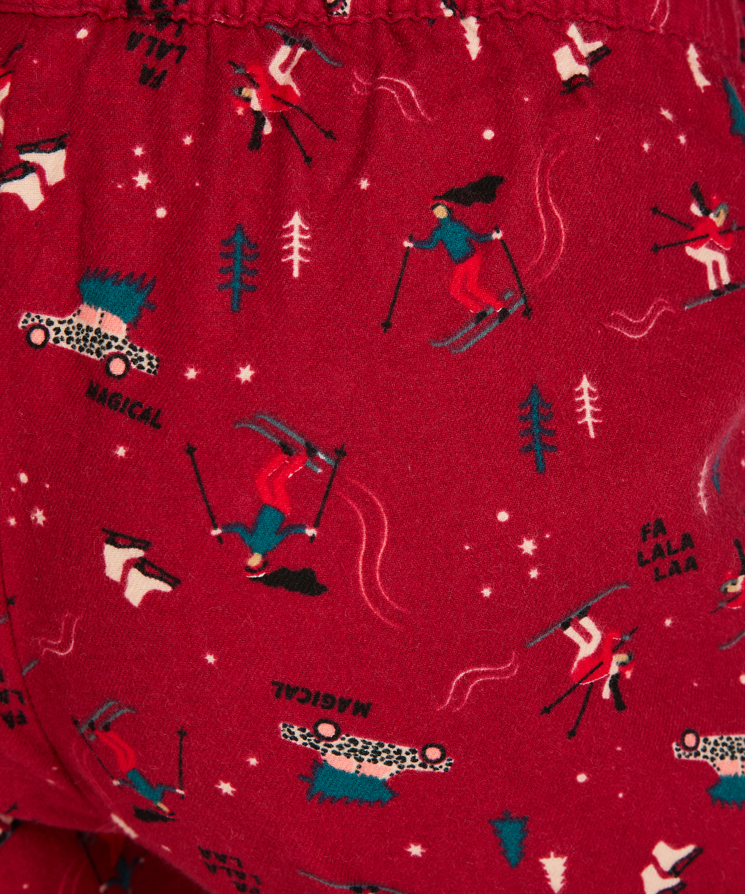 Petite Twill Pyjama pants, Red, main