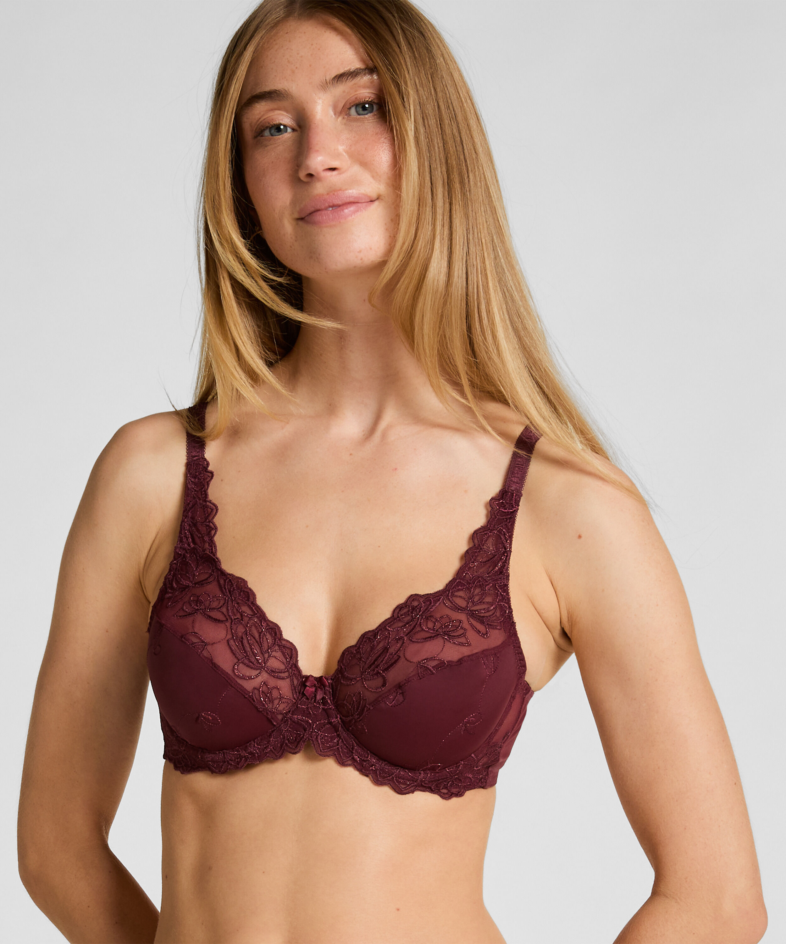 Diva Non-Padded Underwired Bra, Red