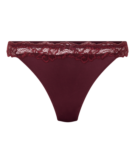 Lace & Shine Thong, Purple