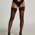Stockings 15 Denier Lace Anti Ladder, Black