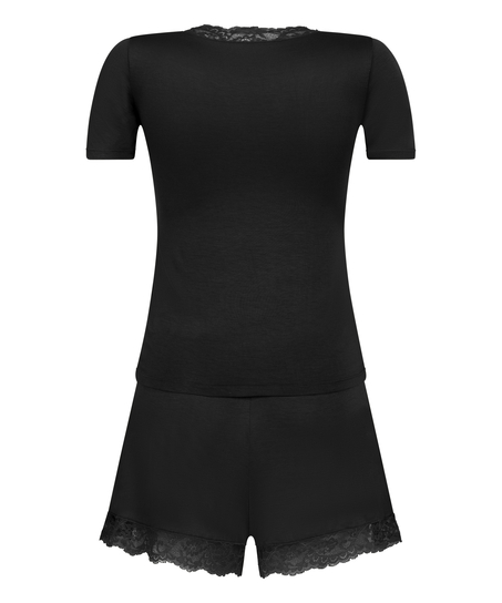 Jersey Pyjama Set, Black