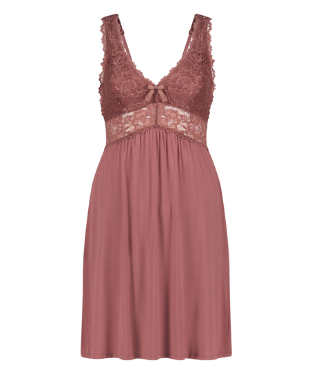 Nora Lace Slip Dress, Purple