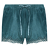 Velvet lace shorts, Blue