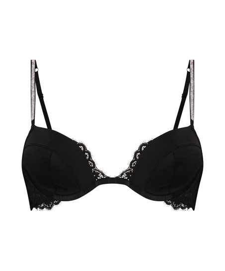 Beth Padded Underwired Bra, Black