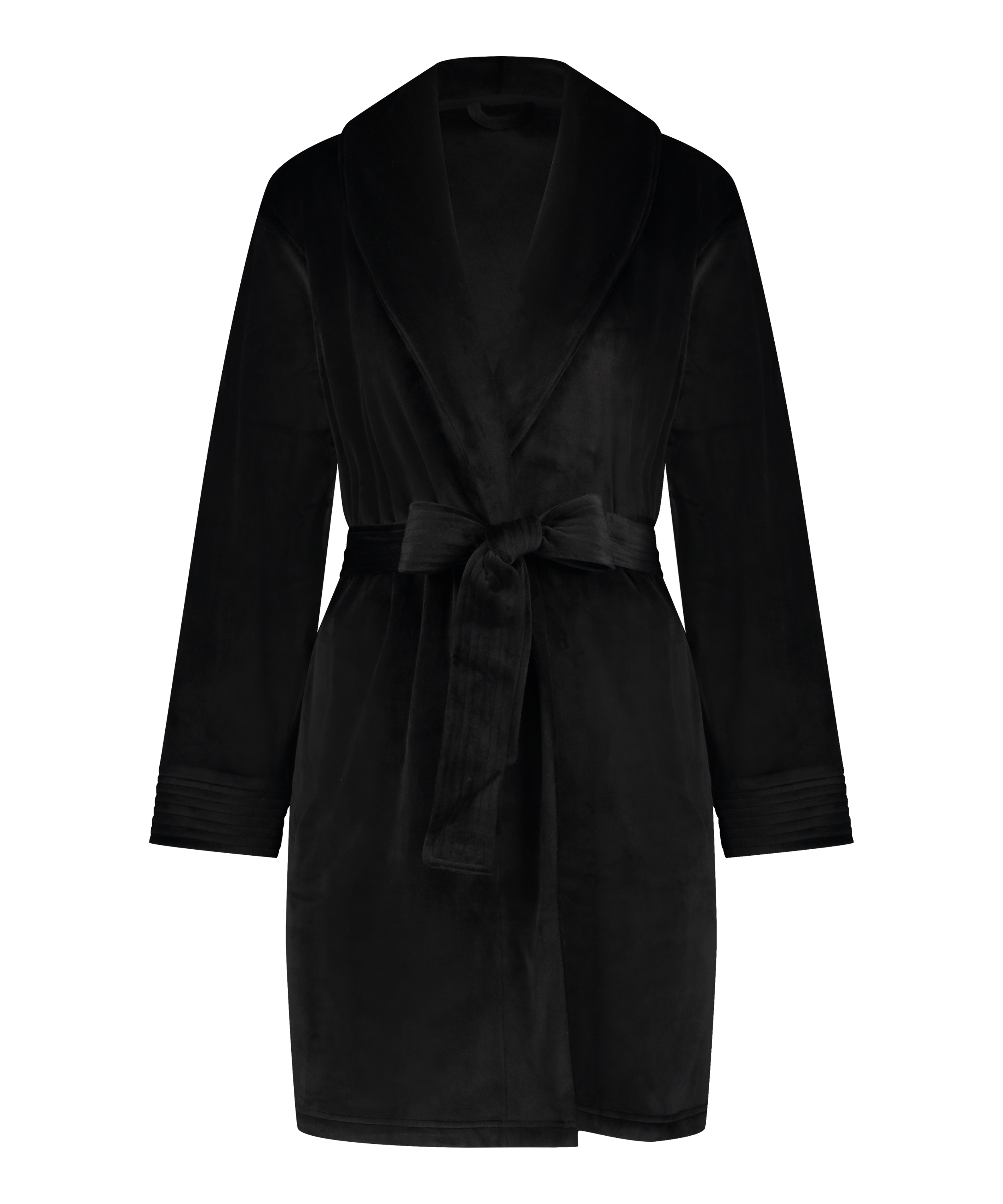Velours Bathrobe, Black, main