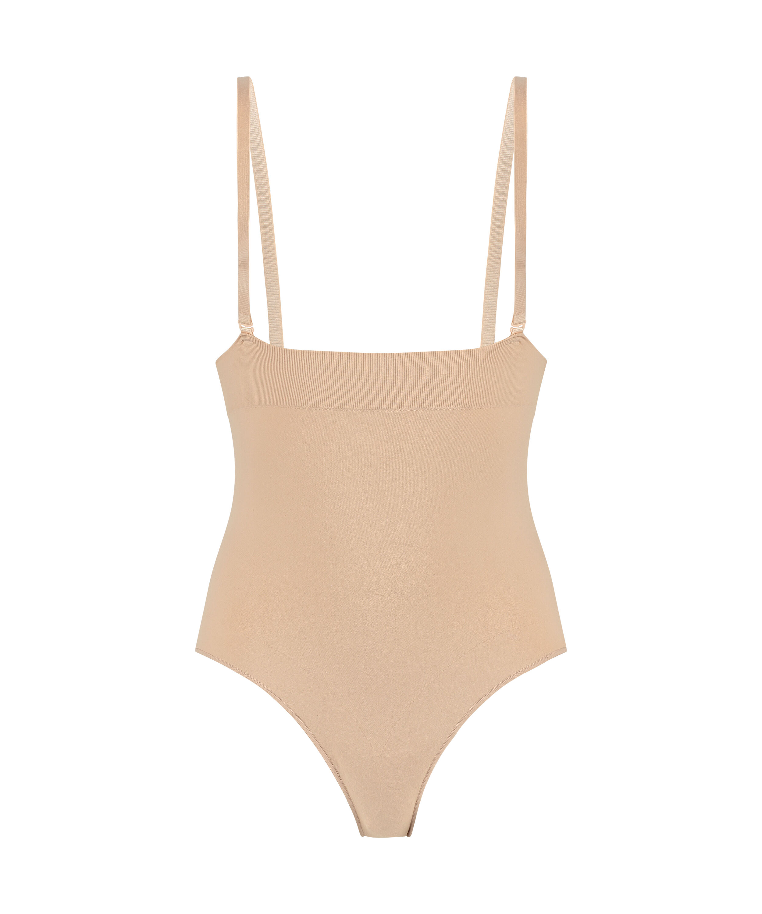 Seamless Enhancing High Waisted Knickers, Beige