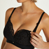 Rose padded nursing bra, Black