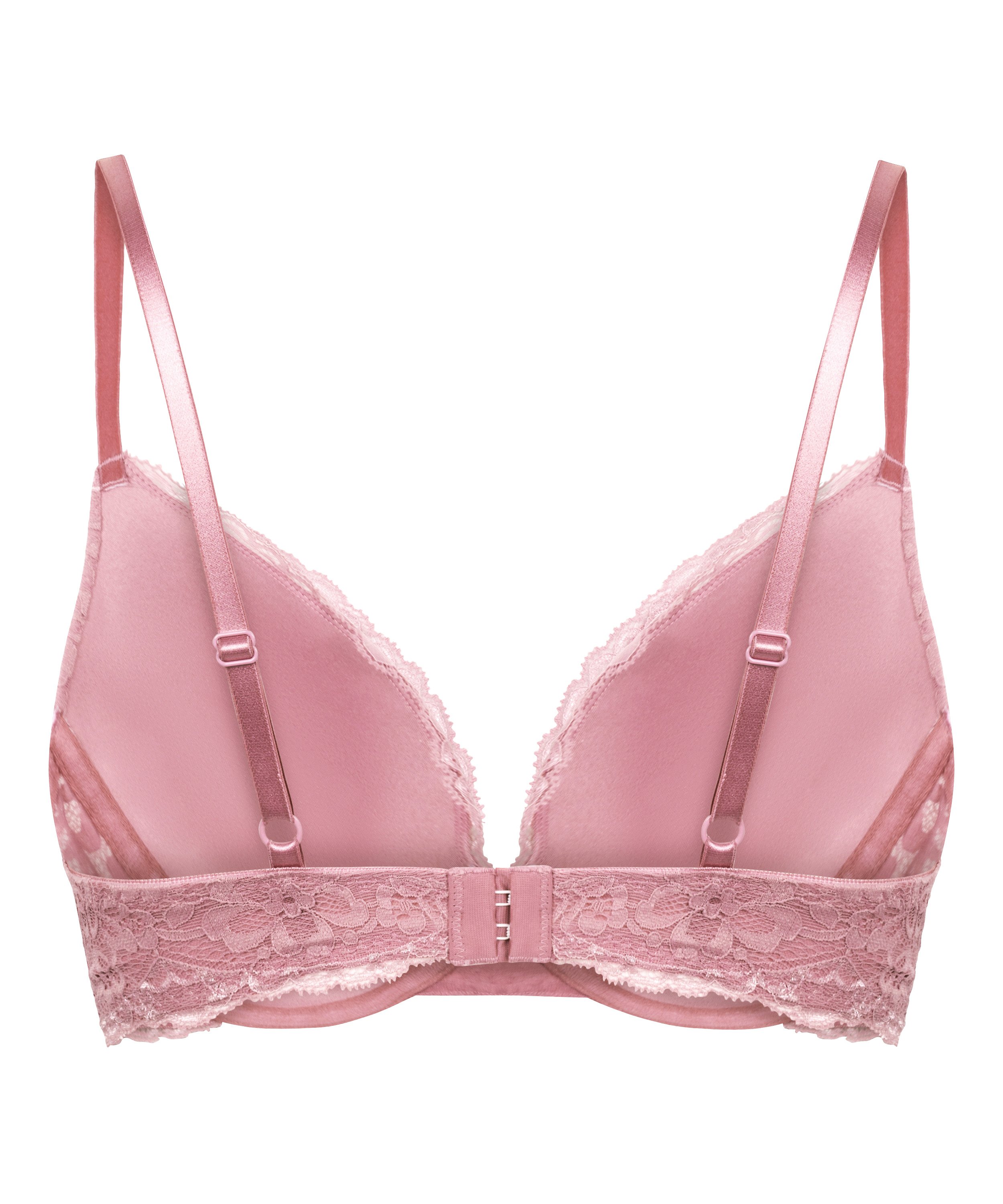 Marine Padded Underwired Push-Up Bra, Pink, main