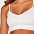 Seamless strappy top, White