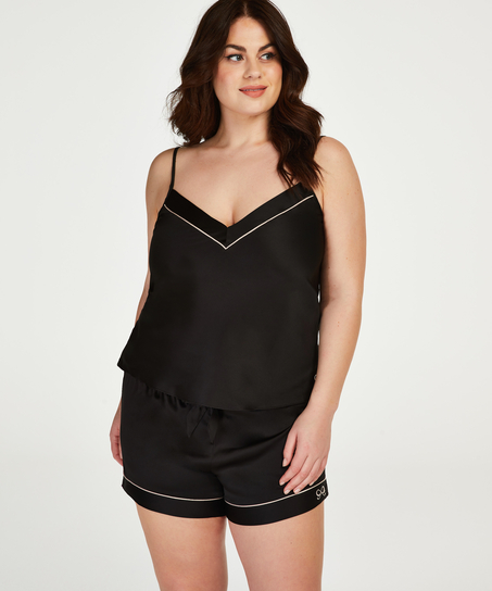 Satin Top Bow, Black