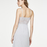 Modal Lace Slip Dress, Grey