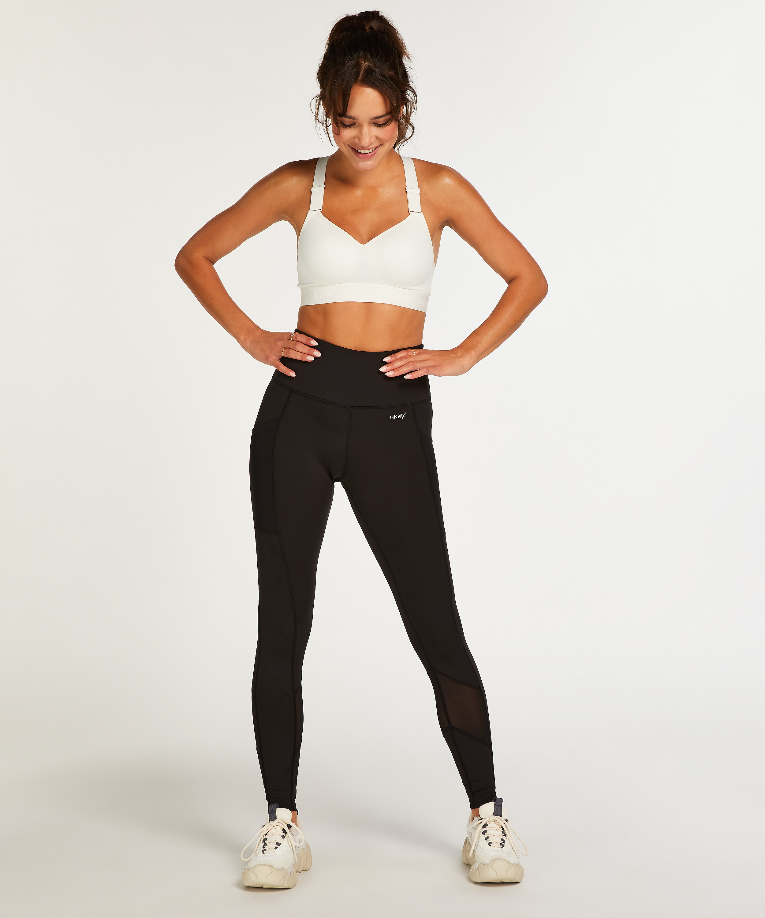 HKMX Sports bra The All Star Level 2, White, main